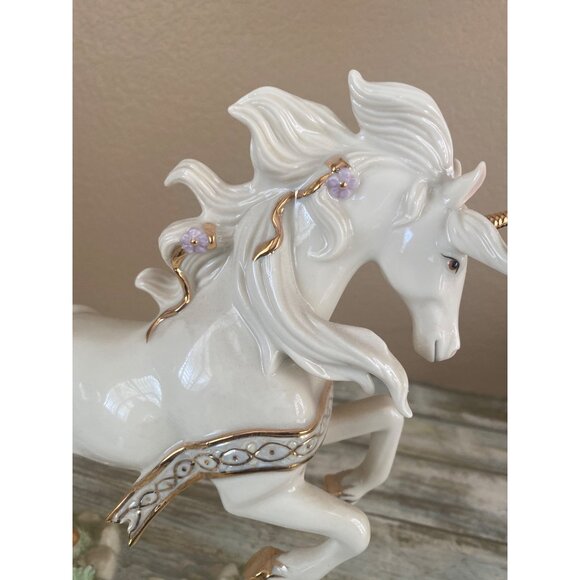 Lenox Leap of the Unicorn Figurine 2005 Fine Ivory China Fantasy Statue - Picture 9 of 16